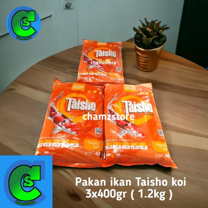 pakan pelet ikan koi taisho 1.2kg / pakan ikan koi taisho - isi 3