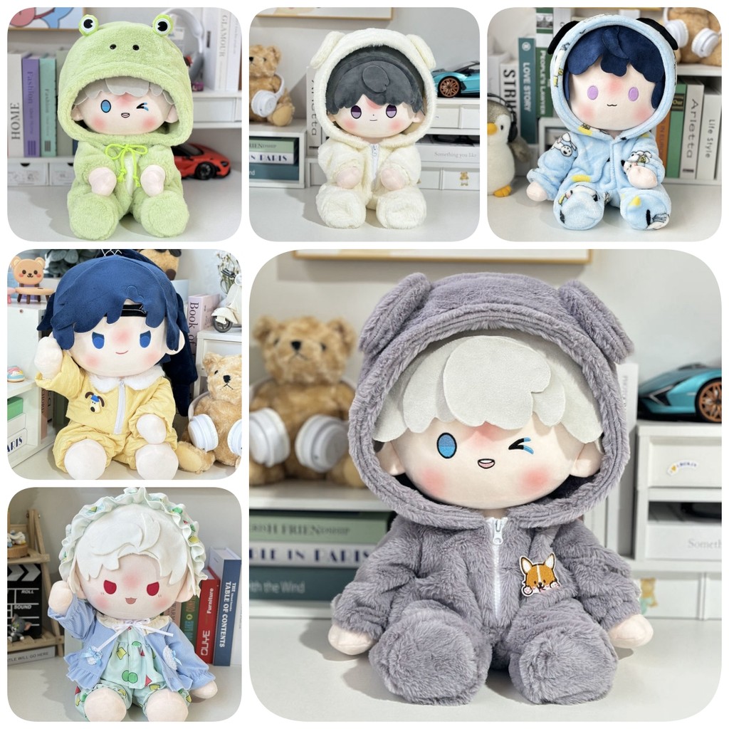 40cm Cotton Doll Clothes Sitting Posture Cotton Doll Cute Jumpsuit 40cm Plush Doll Accessories