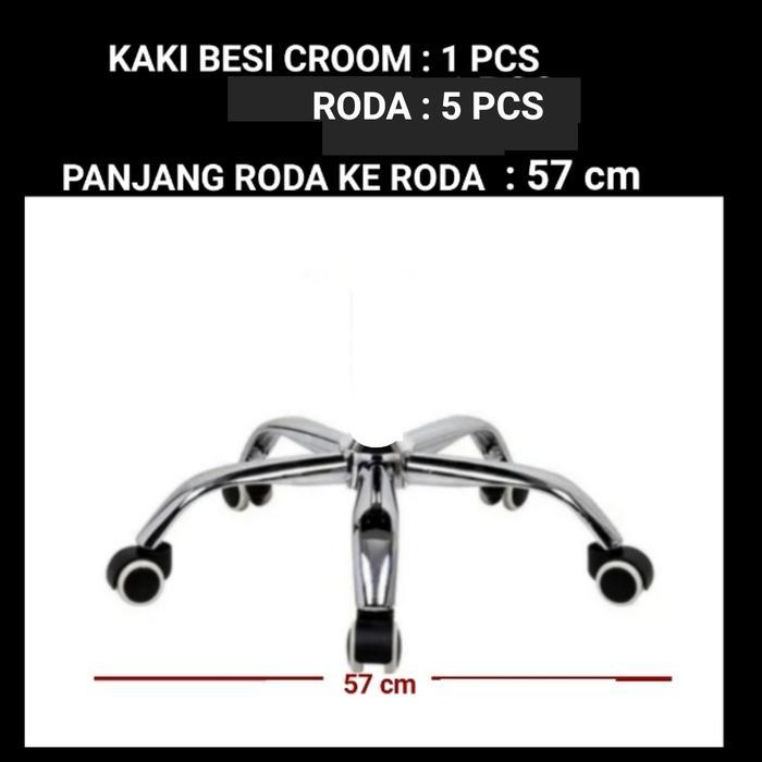 Kaki Kursi Kantor Besi Chrome, Kaki Kursi Gaming , Kaki Kursi Staff