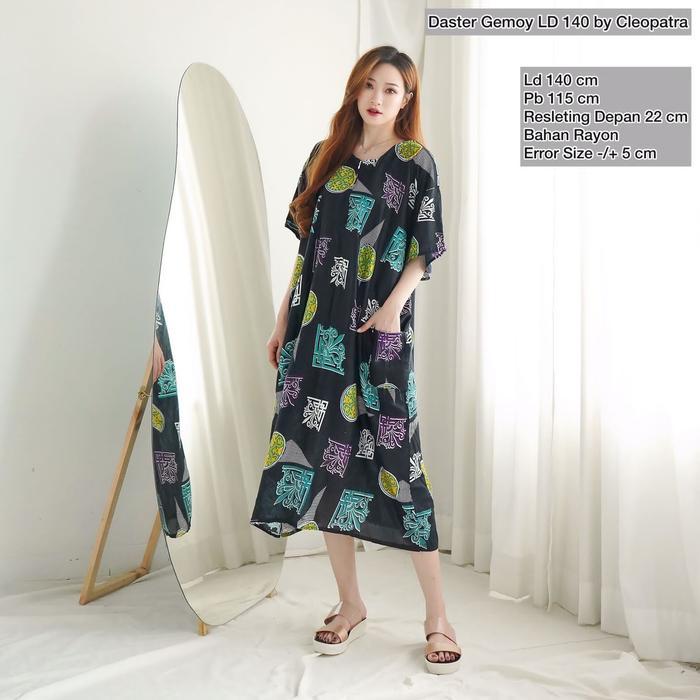 Daster Super Jumbo Ld 150 Katun Rayon Premium Busui Dress Hamil Homewe