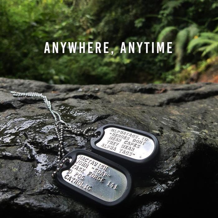 Premium Dogtag / Dogtags Super Polished Usa Made Mirror March Mengkilap 100% Custom Kalung Tentara
