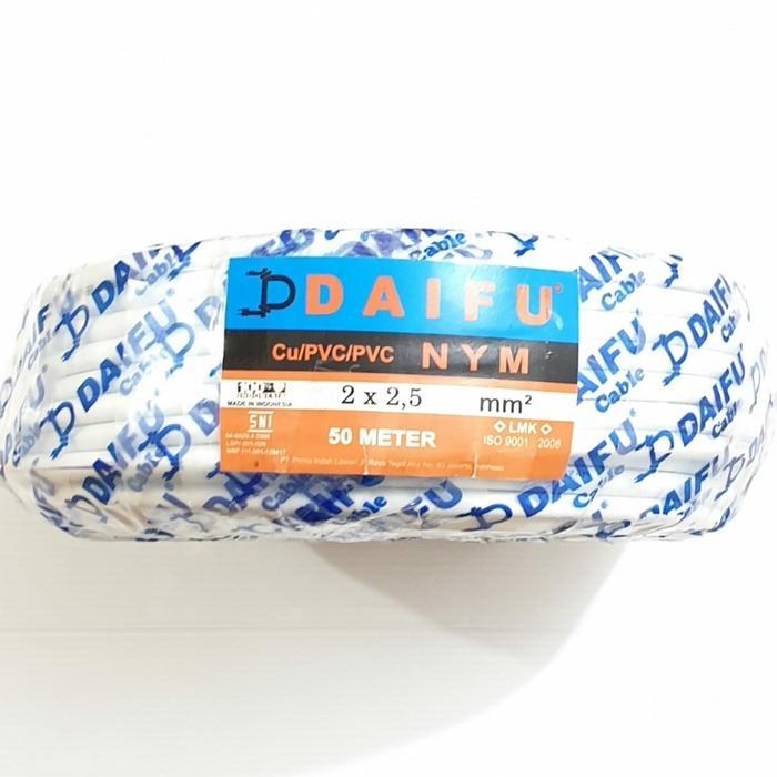 Nym Daifu 2X2,5Mm 50 Mtr Sni Full Putih / Kabel Listrik
