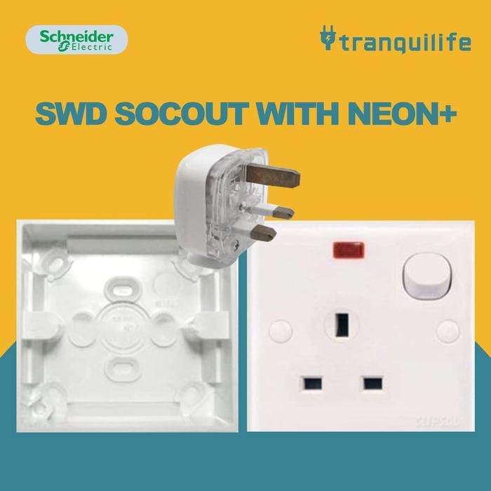Schneider Electric Stop Kontak Set Putih Ac Steker 3 Pin Outbowdus