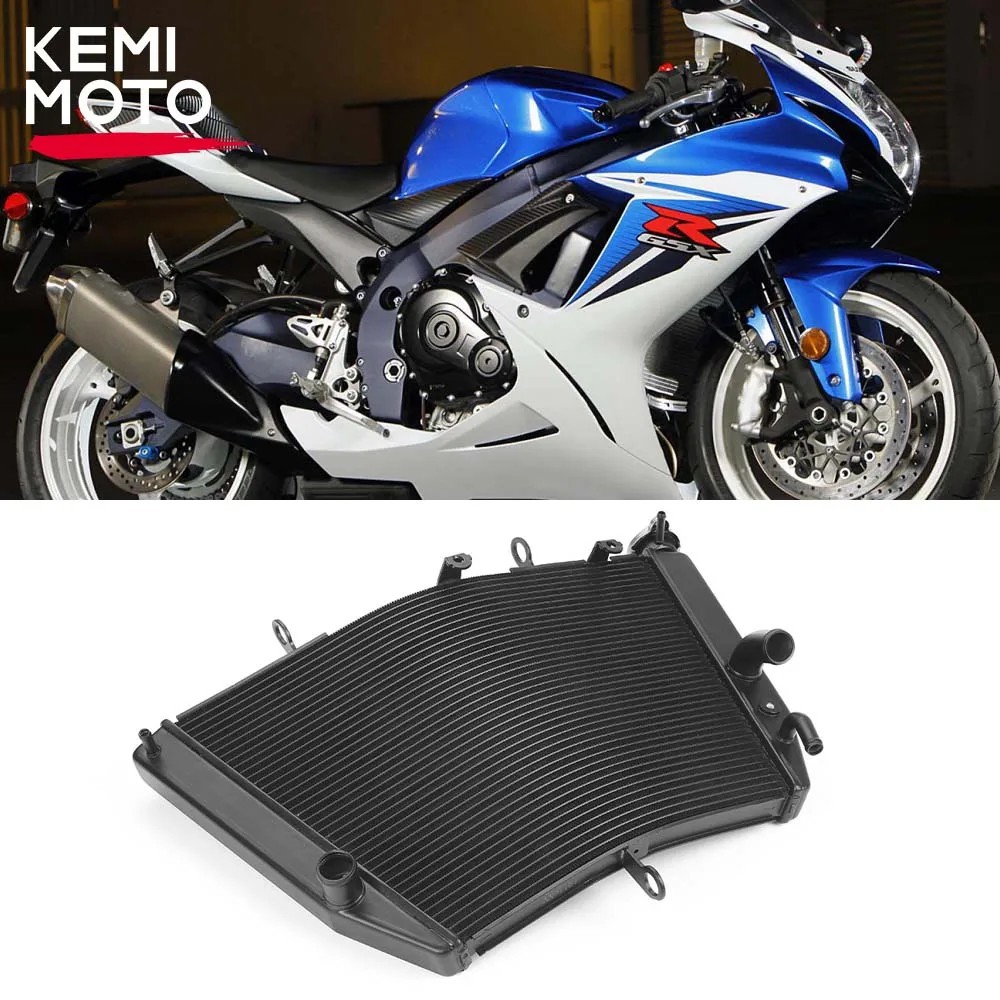 BELI SEKARANG GSX-R750 Cooler Radiator For Suzuki GSX-R600 GSXR600 GSX R600 R750 Motorcycle Cooling 