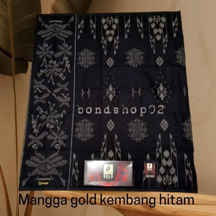 Mangga Gold Kembang Dewasa Seri Hitam / Sarung Mangga Hitam Kembang