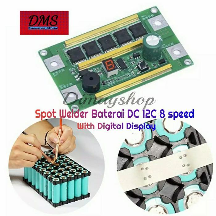 TERLARIS Spot Welder Baterai Lithium DC 12V 8 Speed with digital Display Number SALE