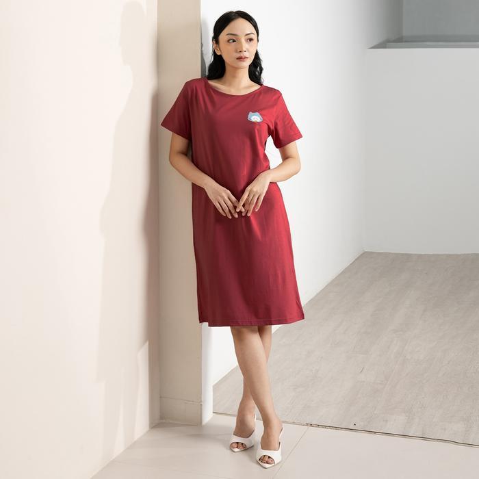 Forever Sweet Home Dress Eve Series Daster Wanita Dress Panjang Simple Piyama Tidur Motif Santai