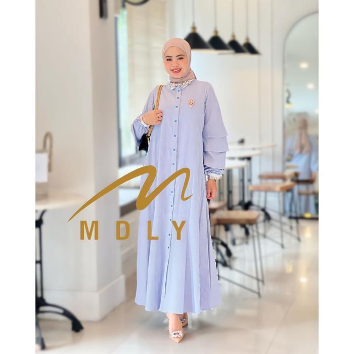 Baju Gamis Wanita Basic Tycia Dress By Mdly Fit Lembut Muslim Nyaman Panjang Remaja