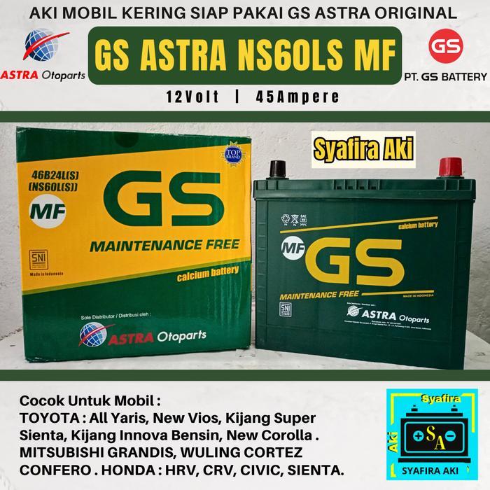 Aki Mobil Honda Hrv Gs Astra Ns60Ls Aki Kering 12V / 45 Ah