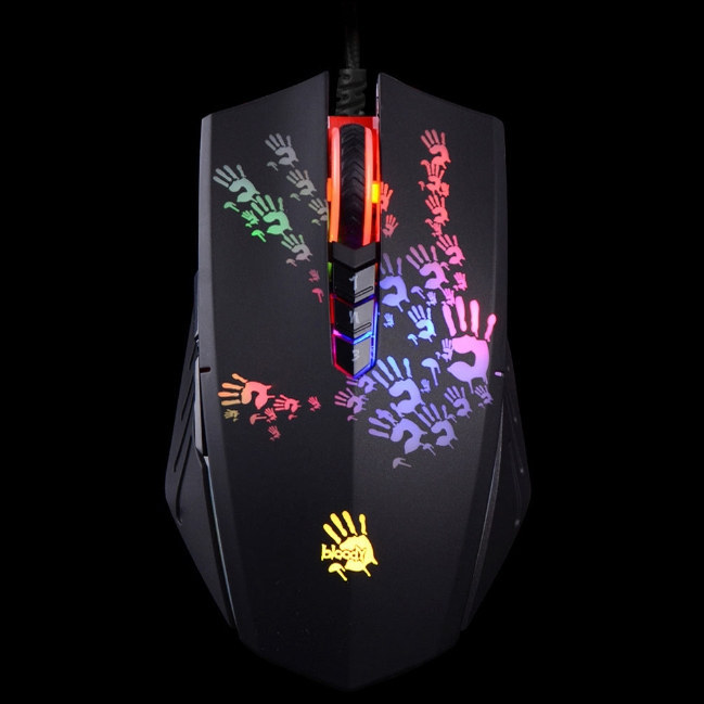 A4Tech Bloody A60 Wired Optical Mouse PMW3327 6200DPI 8 Programmable Keys RGB Low Latency Customized