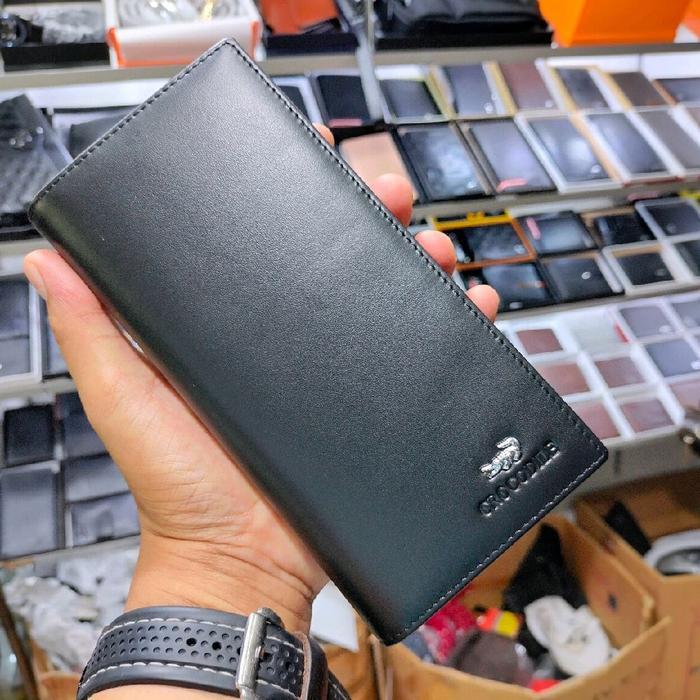 Dompet Minimalis Crocodile Dompet Pria Dan Wanita Kulit Asli Terbaru Original Import / Crocodile