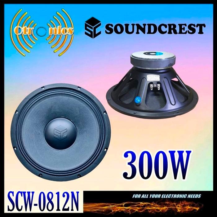 Subwoofer 12' Inch Soundcrest Scw-0812N (1Pasang) Terbaik