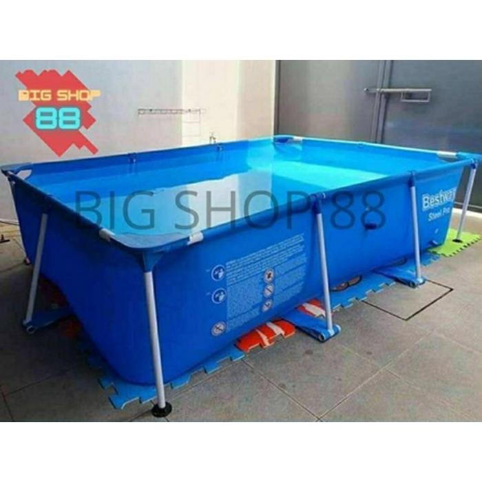 BESTWAY KOLAM RENANG FRAME POOL 3 METER FREE POMPA FILTER KOLAM