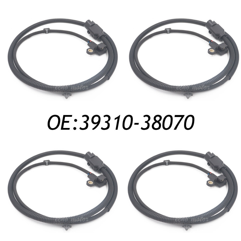 New 4pcs Crank Shaft Crankshaft Position Sensor CPS 39310-38070 3931038070 PC536 5S1923 Fits For 200