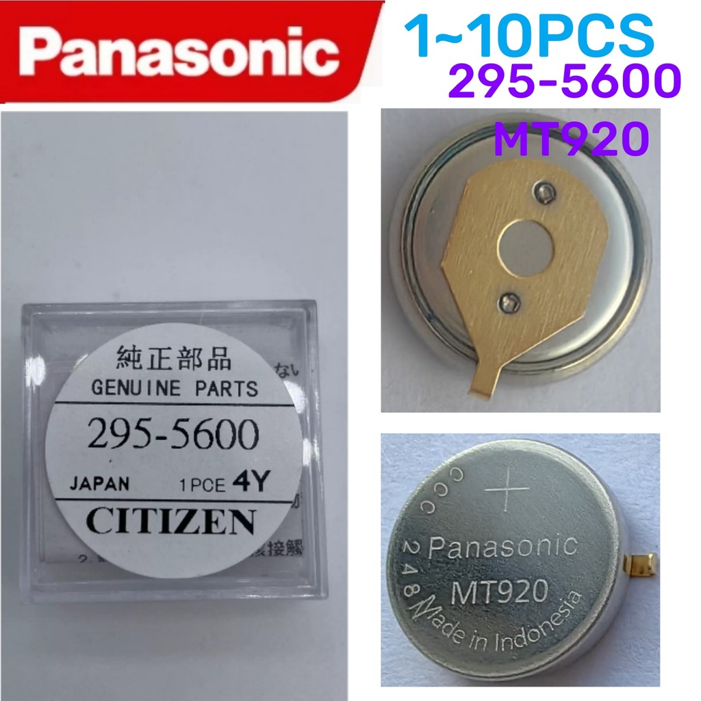 Original Panasonic 295-5600 MT920 Battery 295.56 For Citizen Watch Eco-Drive Capacitor MT920 Genuine