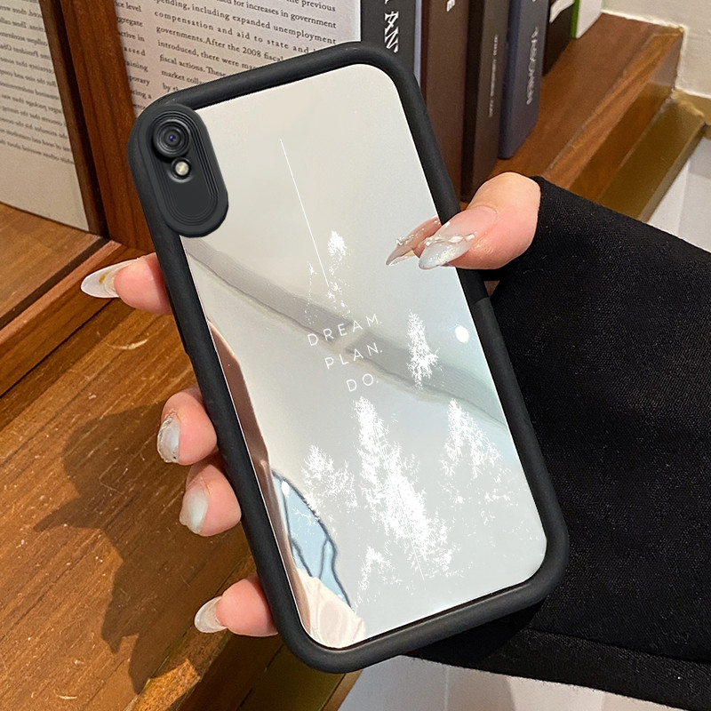 Casing Hp Xiaomi Redmi 9A Redmi 9i Redmi 9T Redmi 9 Power Case Aesthetic Style Menawan Cermin Kasing