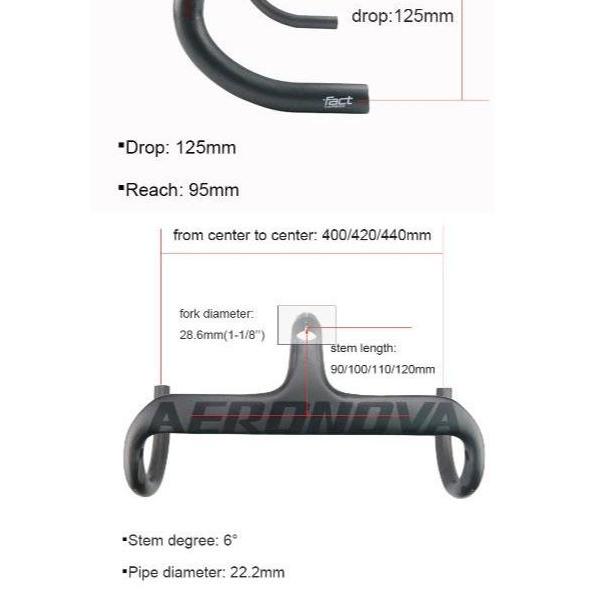 Integrated Dropbar Carbon Aeronova - Model P2