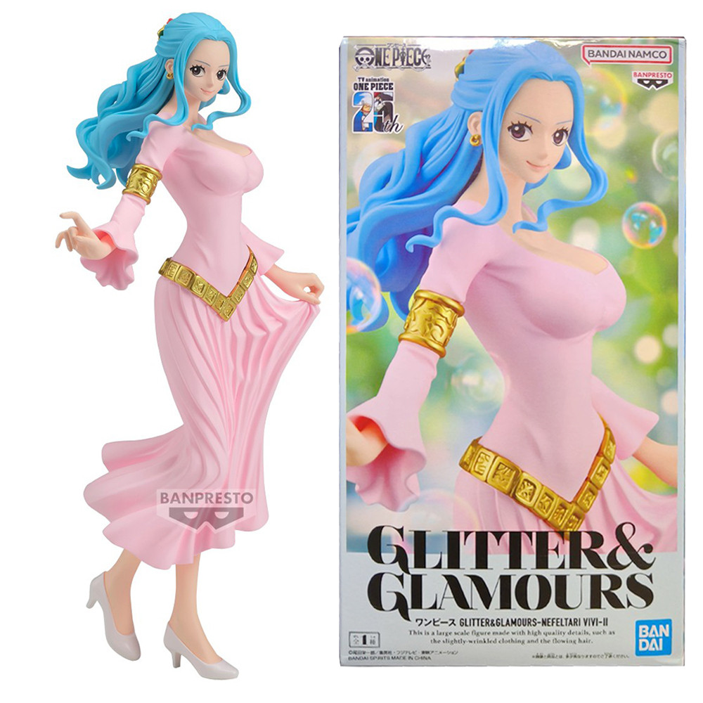 23CM Anime One Piece Nefertari D Vivi Figure GLITTER&GLAMOURS Series Model Toys and Dolls Action