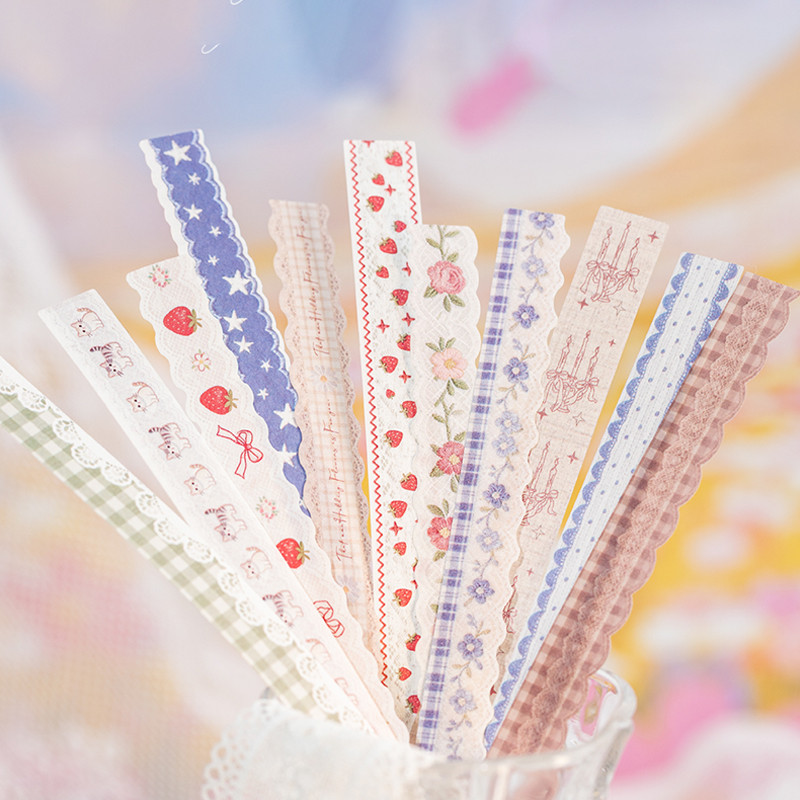 Mr. Paper Lace Post Office Sticker Pack of 40 Sheets, Lace Washi Design, Vintage Journal Decoration,