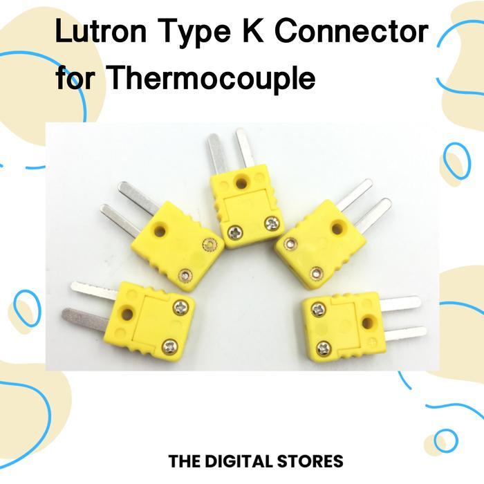 LUTRON TYPE K CONNECTOR FOR THERMOCOUPLE / KONEKTOR TEMPERATURE PROBE FOR TP-01 TP-02A TP-03 TP-04