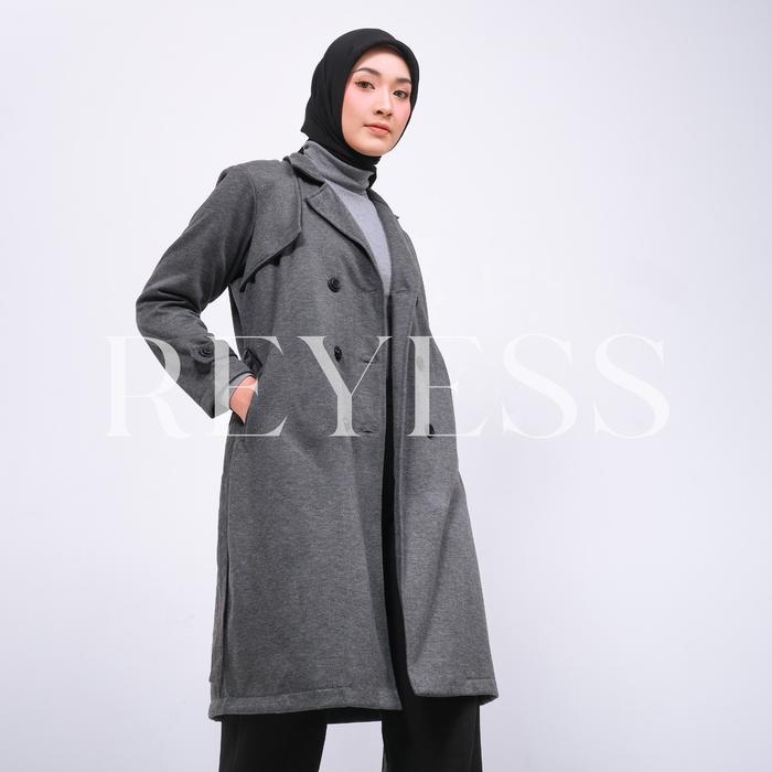 Seina Jumbo Long Coat - Coat Hangat Premium