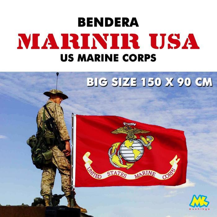 Bendera Korps Marinir Amerika / Us Marine Flag