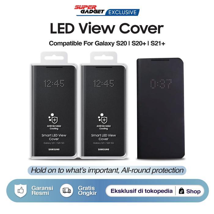 Case Samsung LED View Cover S20 S20+ Ultra Casing Digital Dompet Kulit
