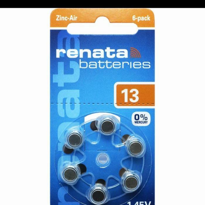Baterai renata alat bantu dengar ag5 /za13/hearing aid ag5