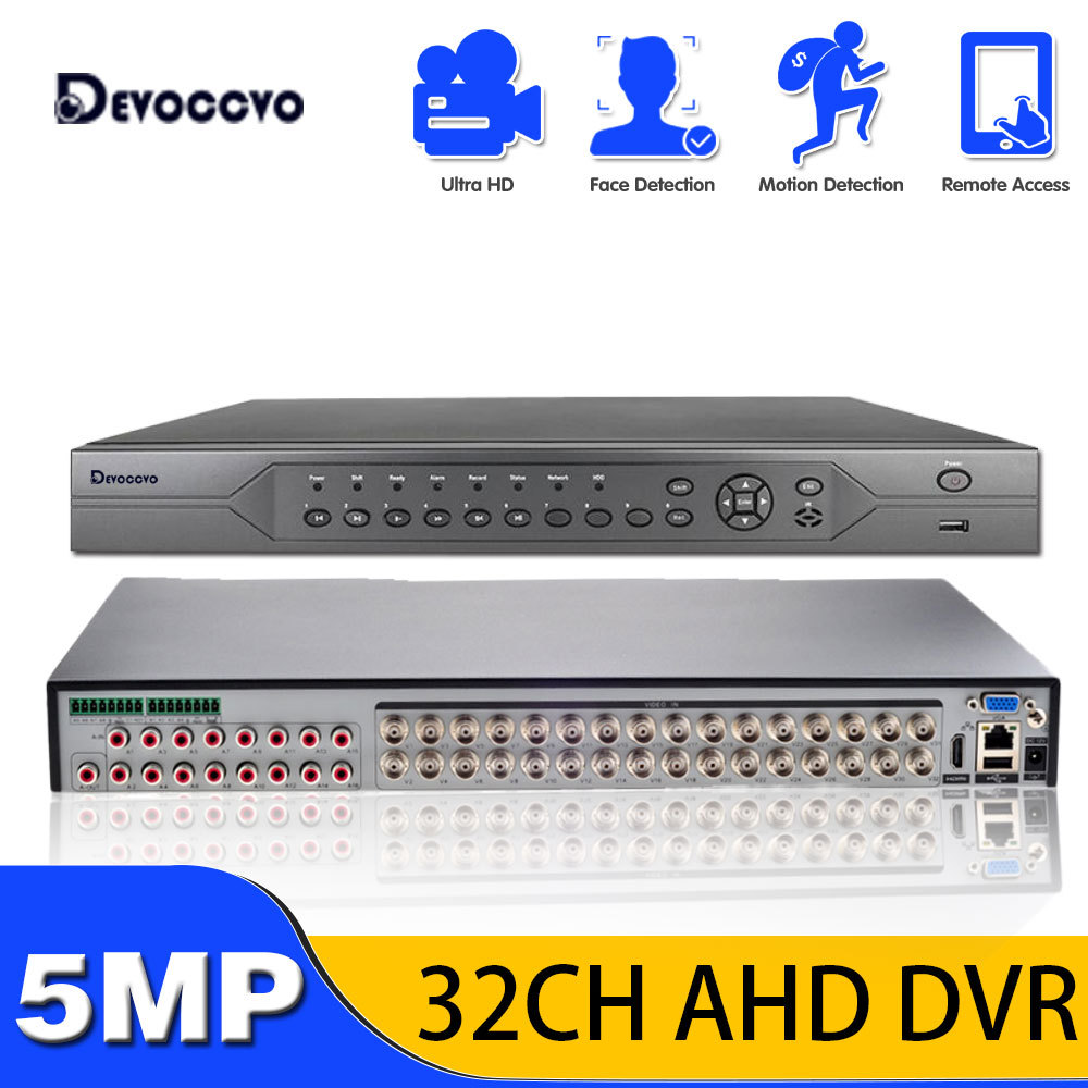32 Channel 5MP Hybrid CVI TVI AHD CCTV DVR Security System XMEYE 16CH 4K NVR Recorder H.265 32CH DVR