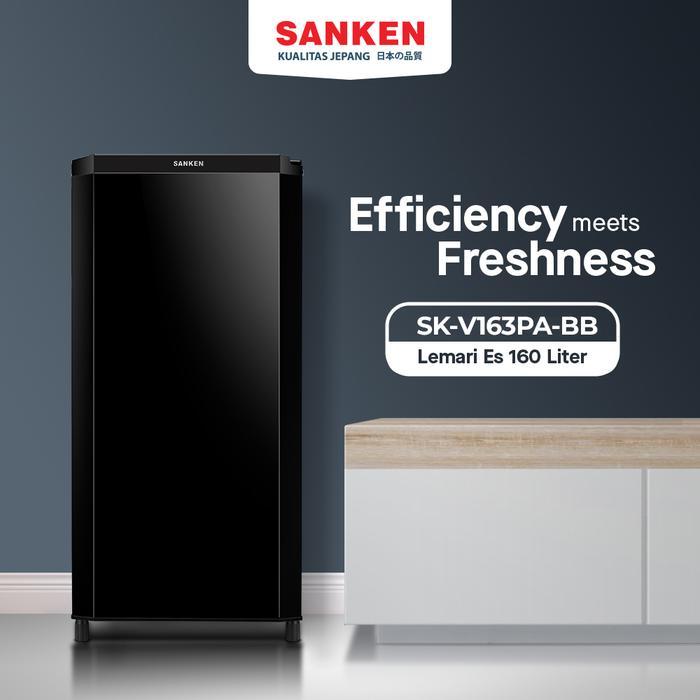 Sanken Kulkas Satu Pintu SK-V163PA-BB Hitam