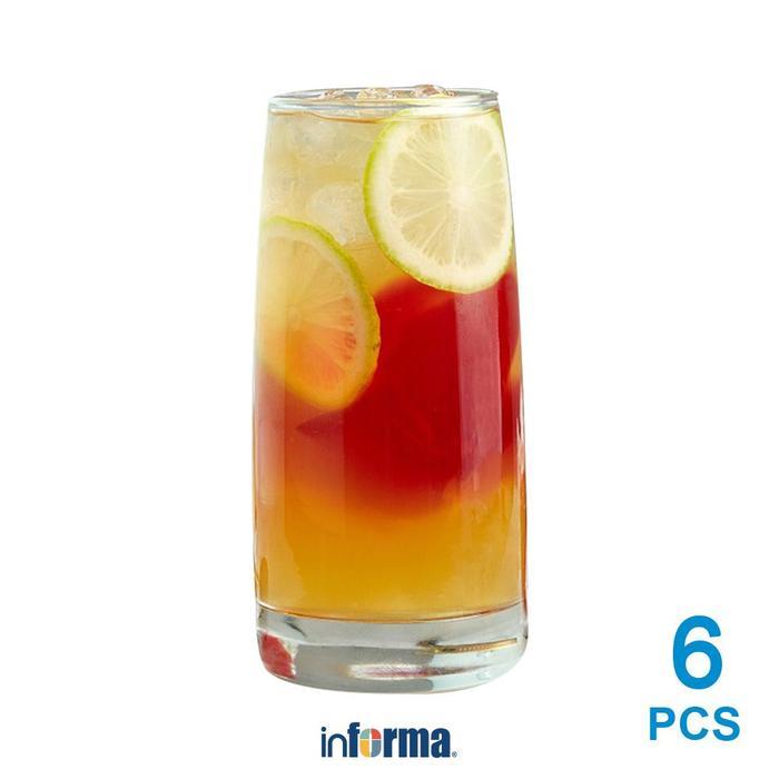 Informa Libbey 518 ml Set 6 Pcs Vibe Gelas Perlengkapan Minum Wadah Minuman Tempat Peralatan