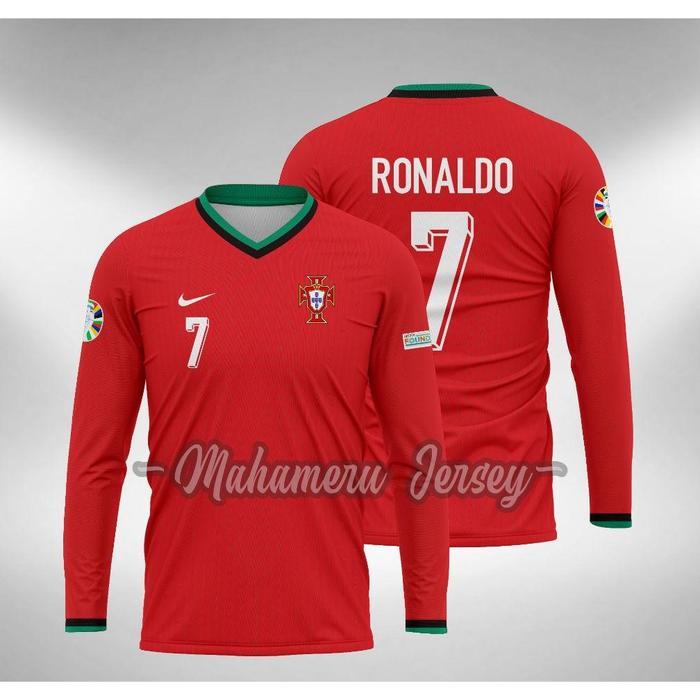 READY STOCK JERSEY RONALDO PORTUGAL HOME 2024 2025 LENGAN PANJANG