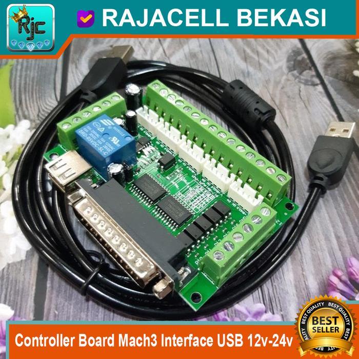 New 5 Axis CNC Controller Board Mach3 Interface USB LPT 12v-24v