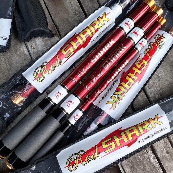Joran Tegek Gamaru Red Shark 270.360.450 Ros Pendek