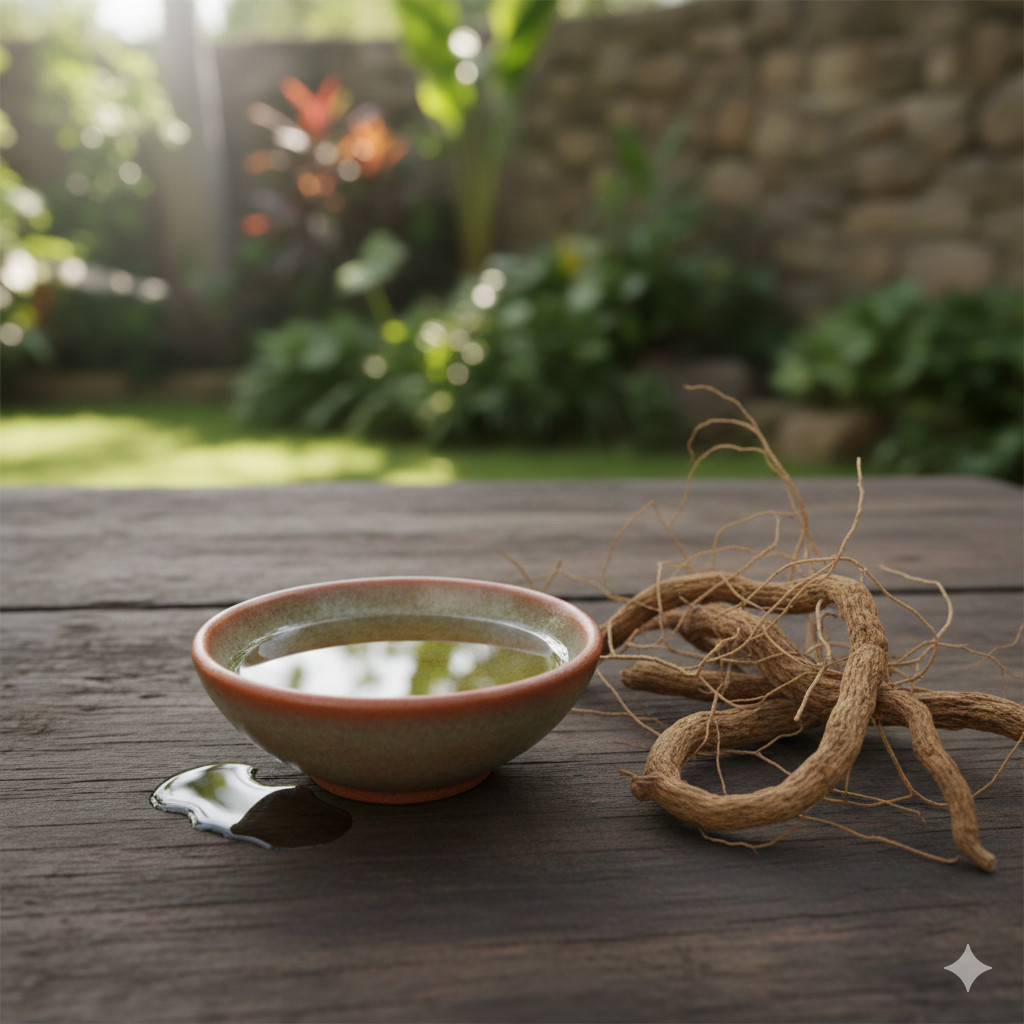 1 Liter Minyak Akar Wangi Essential Oil - Minyak Esensial Vetiver Aromaterapi