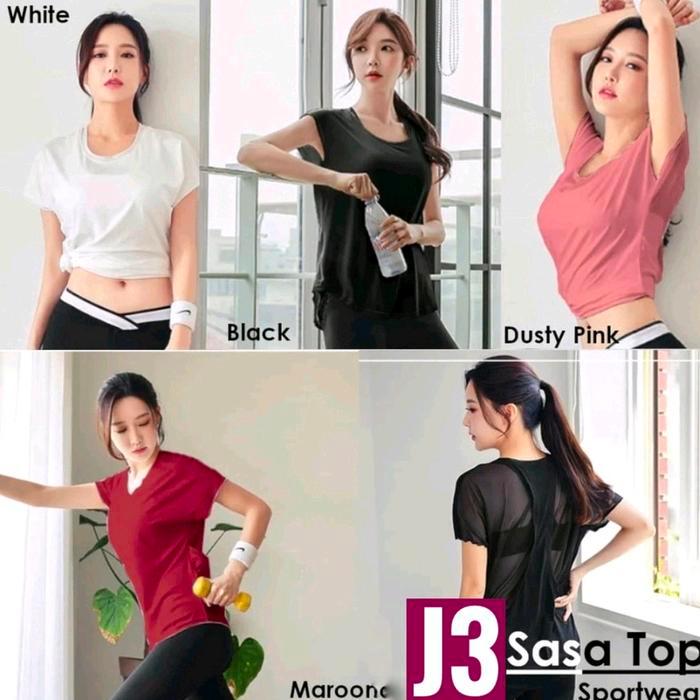 Baju Senam Satop Outer Baju Senam Bahan Tile Baju Atasan Olahraga Wanita
