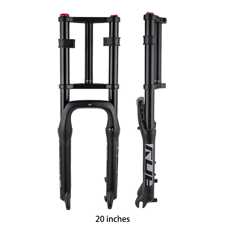 20/26 Inch Suspension Fork For Fat Tire Bike 160mm Travel Magnesium Alloy Bicycle Forks 32mm Inner