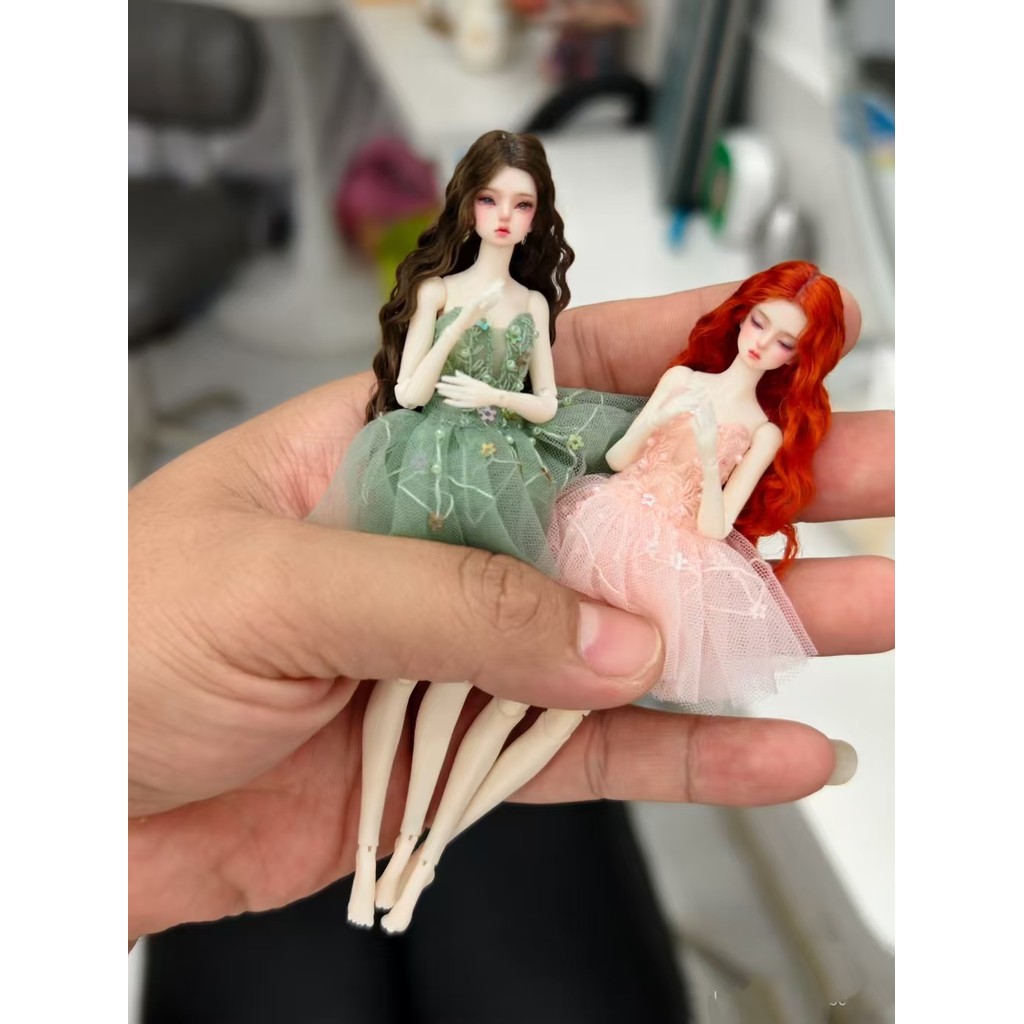 1/12BJD doll wig 7.4cm head circumference fake hair mohair doll wig BJD wawa parts