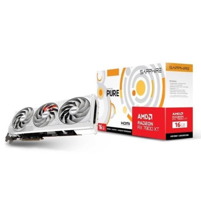 SAPPHIRE PURE AMD Radeon RX 7800 XT OC 16GB RX 7800 XT WHITE