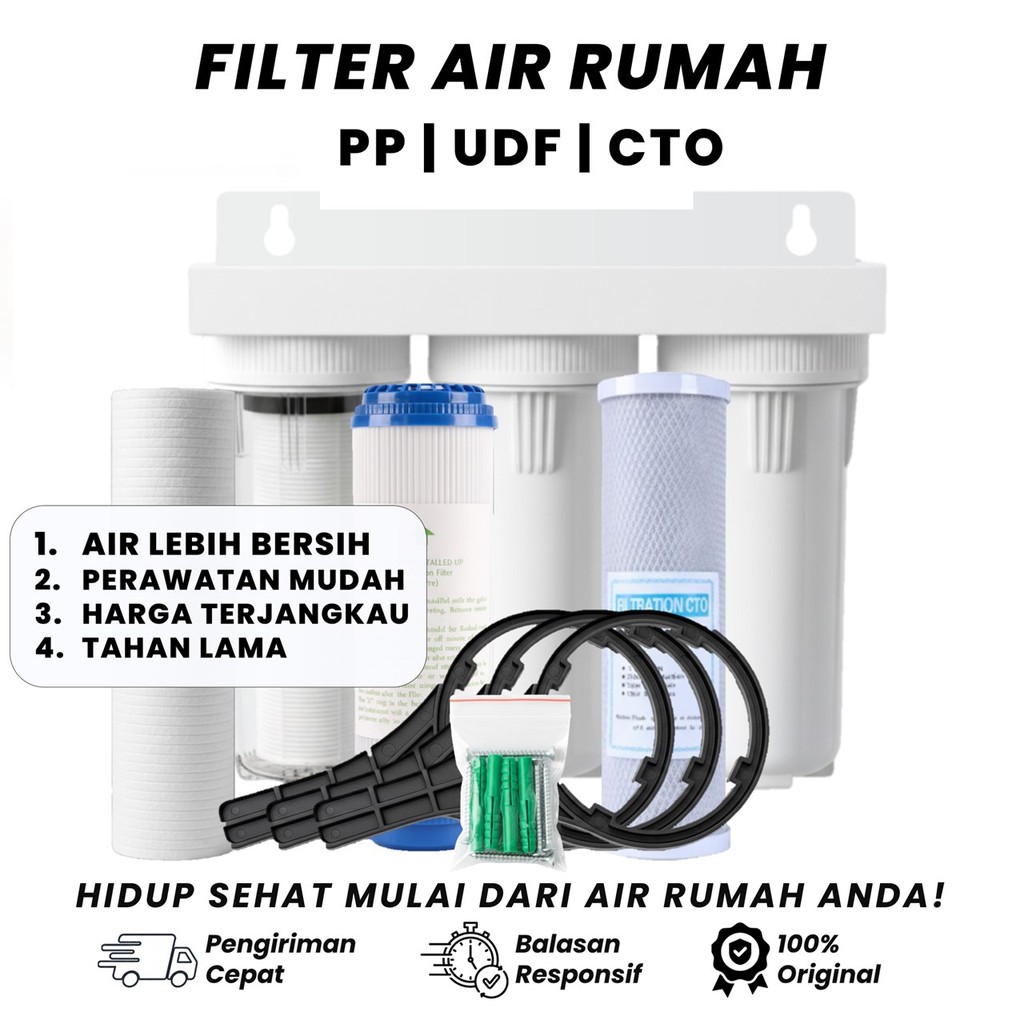 Filter Air 3 Tahap - Air Sumur Bor / PDAM / Filter Zat Besi – Der Doly