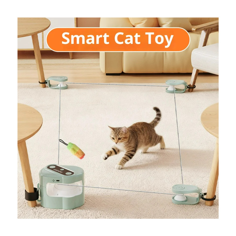 Running Cat Toy for Indoor Interactive Cat Toy Wheel Exerciser Cat Treadmill Remote Control