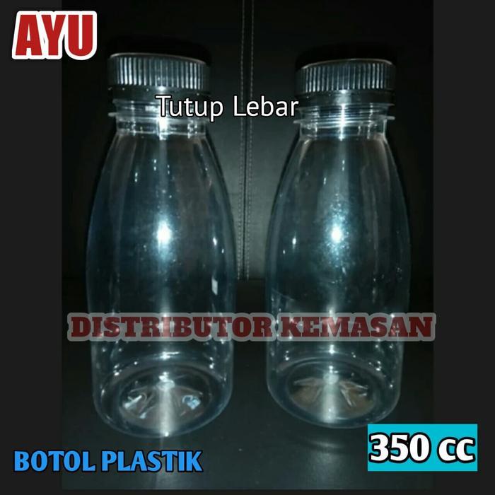 Thebest- BOTOL AYU 350ML PLASTIK PET TEBAL KEMASAN MINUMAN PUDOT JUS SUSU MADU