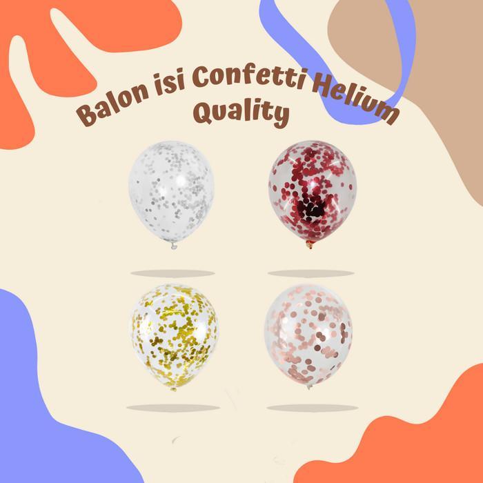 Thebest- Balon Isi Confetti / Balon Ulang Tahun Bening