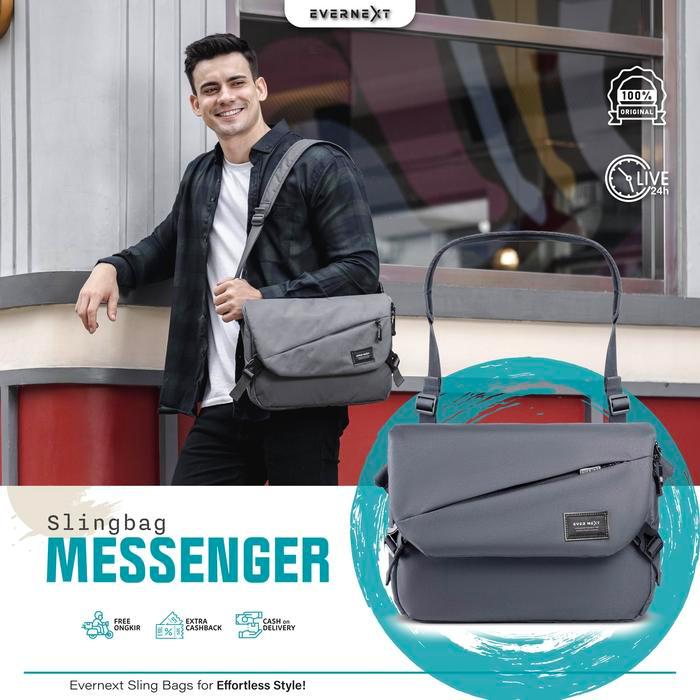 EVERNEXT - MESSENGER BAG PRIA TAS SELEMPANG PRIA TAS SELEMPANG LAPTOP TERBARU