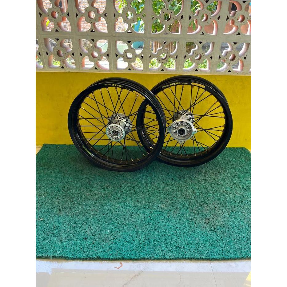 Velg Supermoto Klx 250/300 Dan 300/350 Ring 17 Custome Takasago Excel Asia Tanp Ban Ring 17
