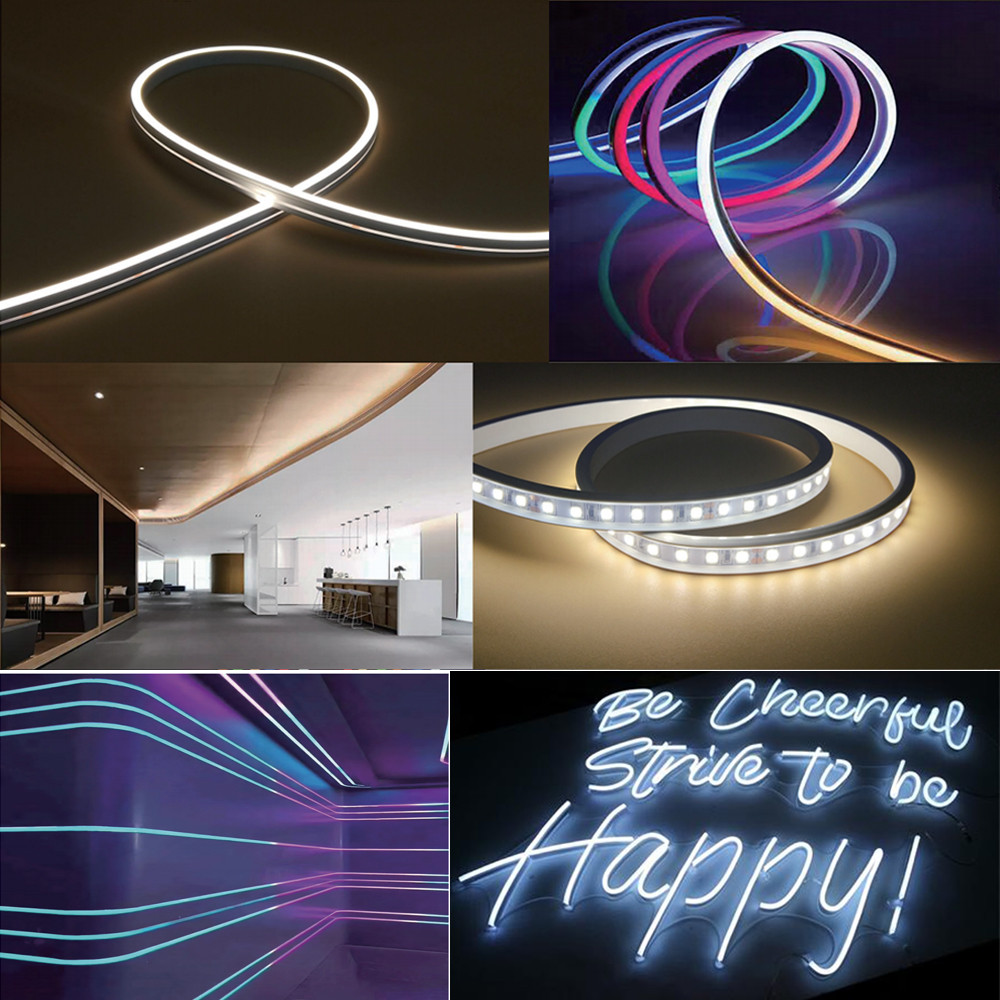 LED Silicone Tube Flexible Neon Soft Lights For SK6812 WS2812B WS2811 DIY Christmas Holiday