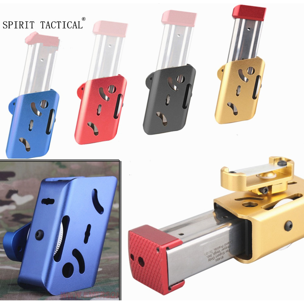 IPSC CNC-B models Holster / GOLD Airsoft Aluminium 360 Degrees Rotate Magazine Pouch For Glock