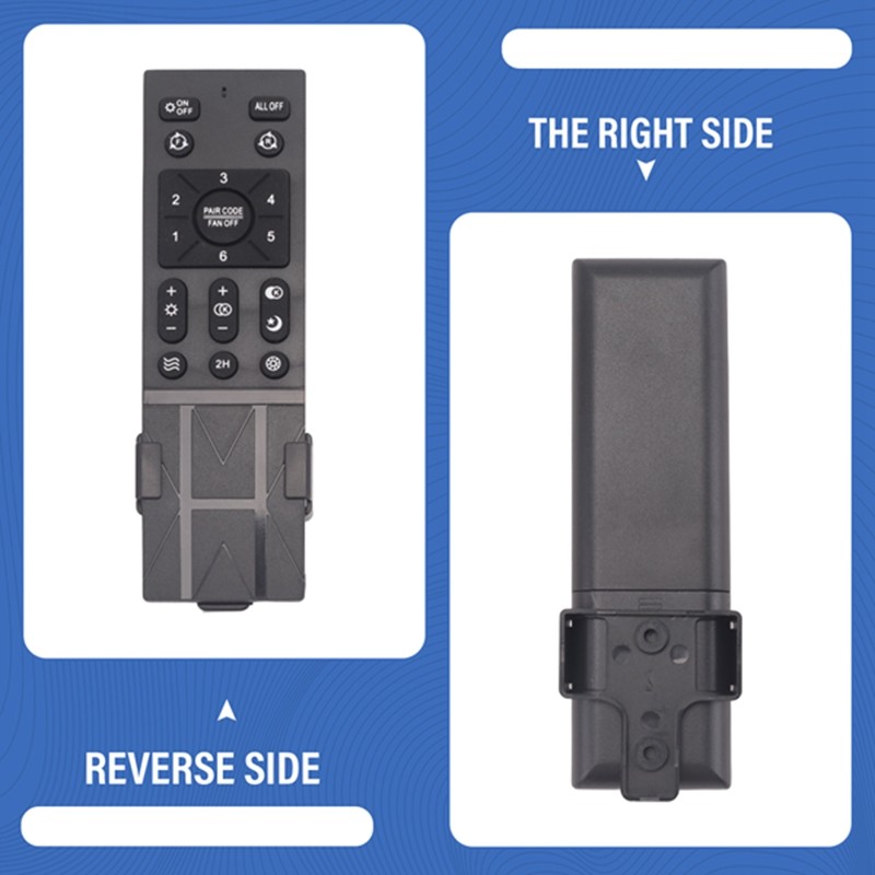 ABWZ-Ceiling Fan Remote Control Kit With 6 Speed Settings, Replacement Ceiling Fan Remote, Dimming