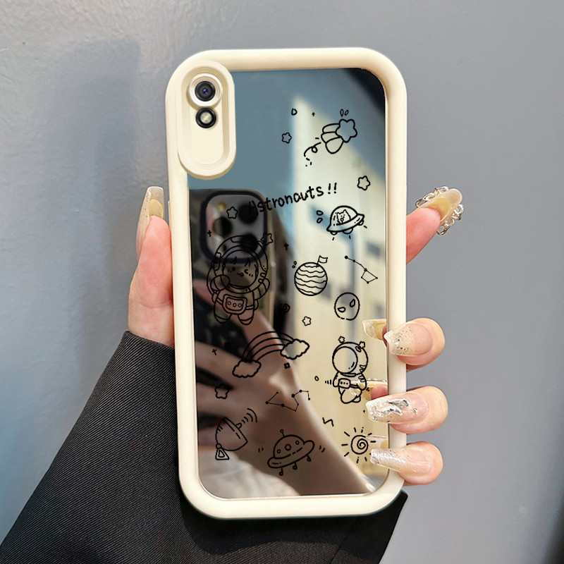 Casing Hp Xiaomi Redmi 9A Redmi 9i Redmi 9T Redmi 9 Power Case Casing menggambarkan astronot Pola Ka