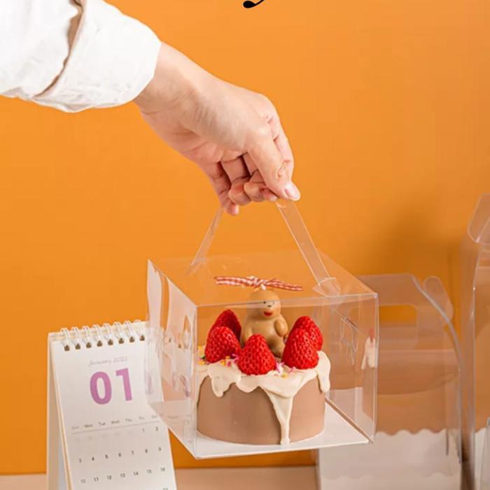 Kotak Kue / Kotak Kue Mika / Cake box/ TRANSPARANT PET/Gift Box/Dus Mika/Kotak Hantaran/Kotak Kado